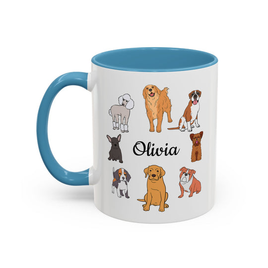 Personalized dog lover gift mug for birthdays and Christmas