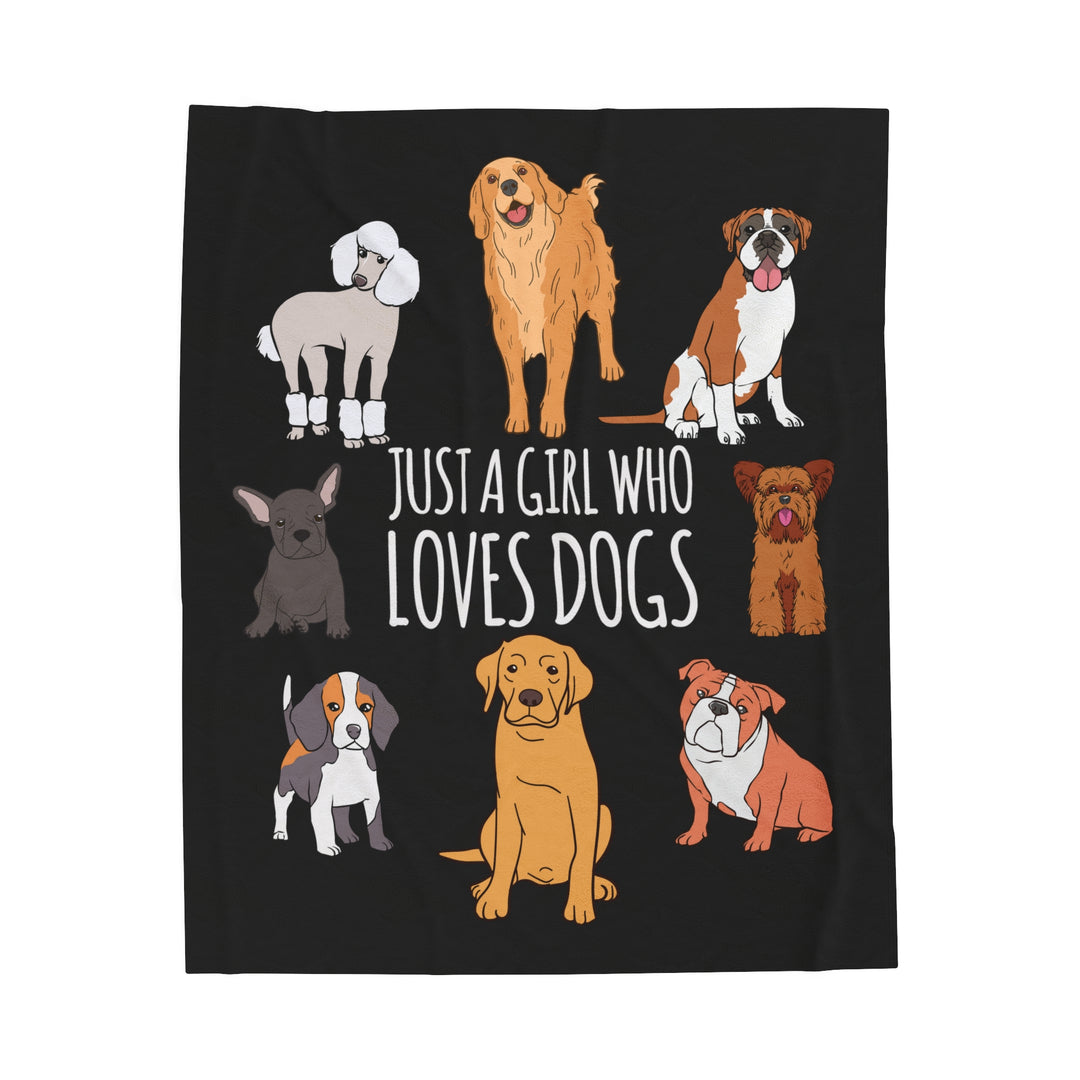 Cute Dog Lover Blanket For Girls