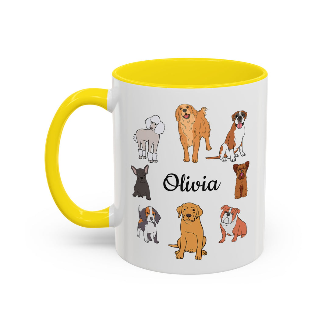Custom name dog lover mug for pet owners