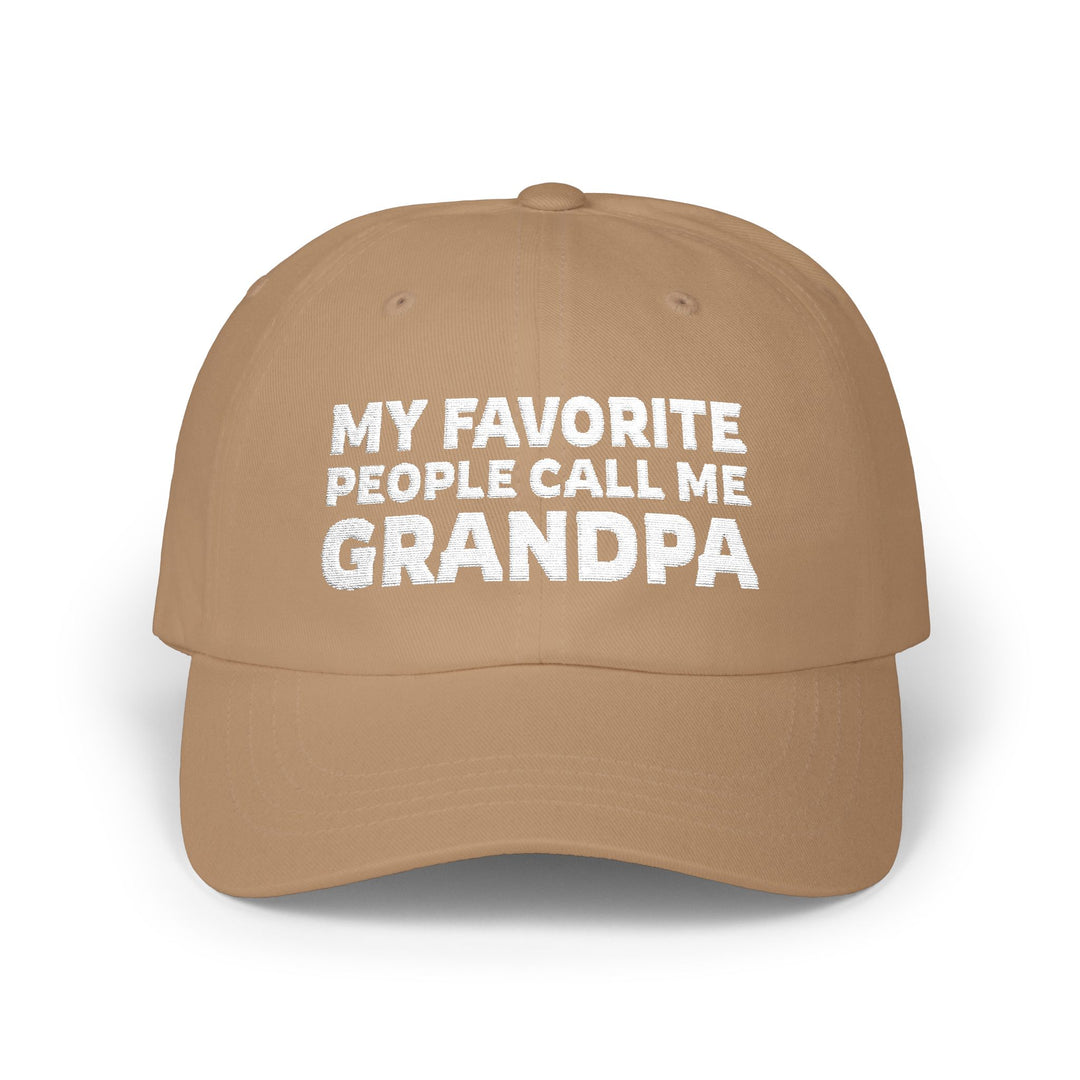 Best grandpa hat khaki color