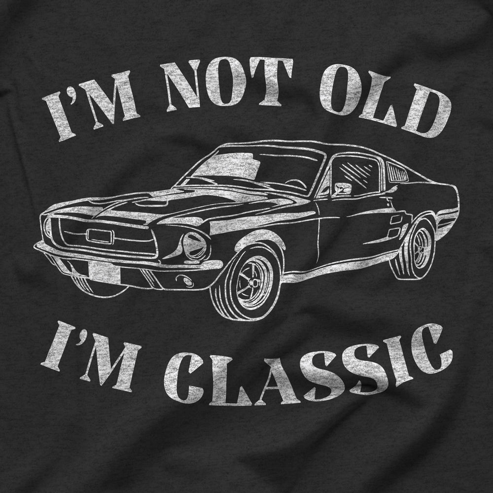 Funny Old Man Classic Car Graphic T-Shirt