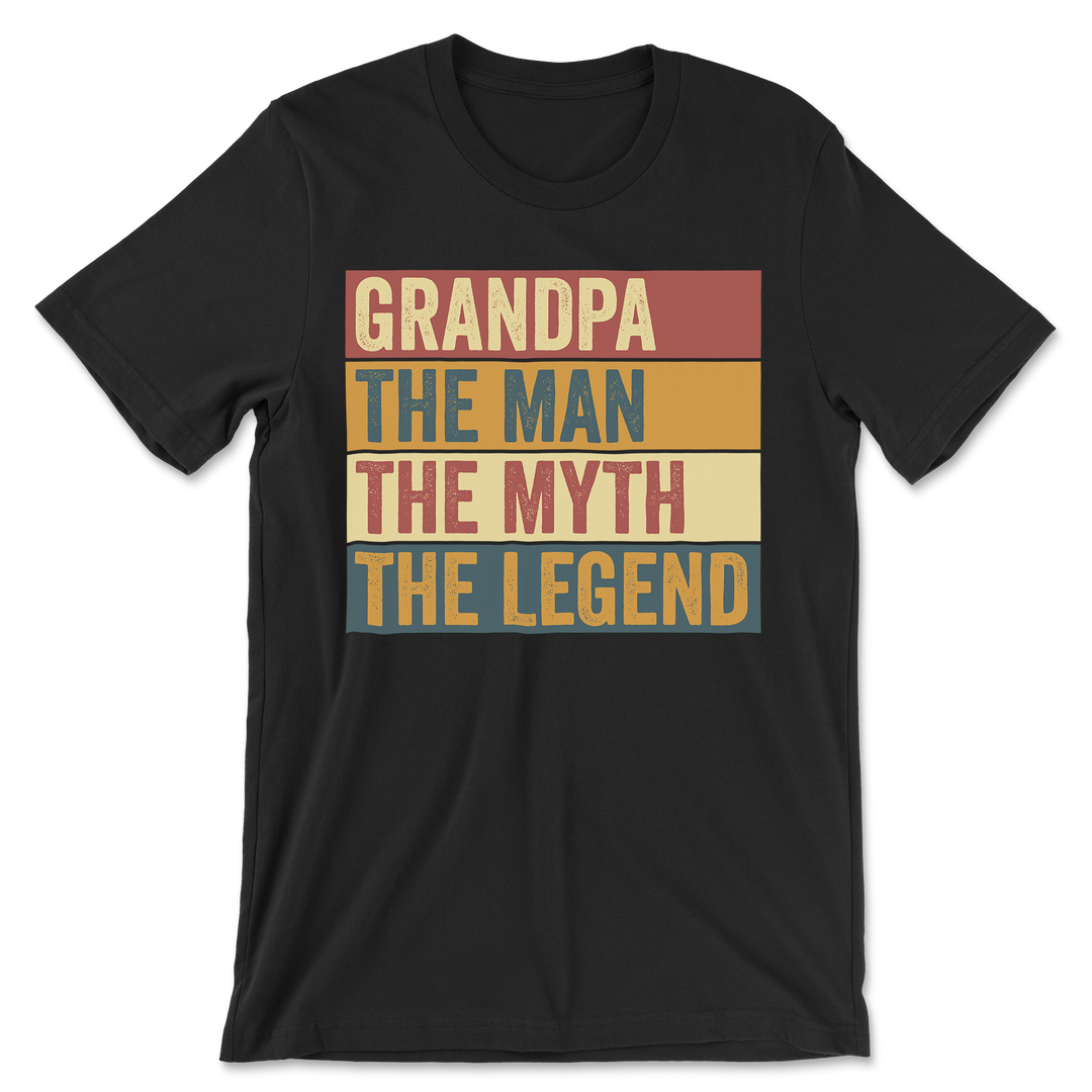 Grandpa The Man, The Myth, The Legend shirt design