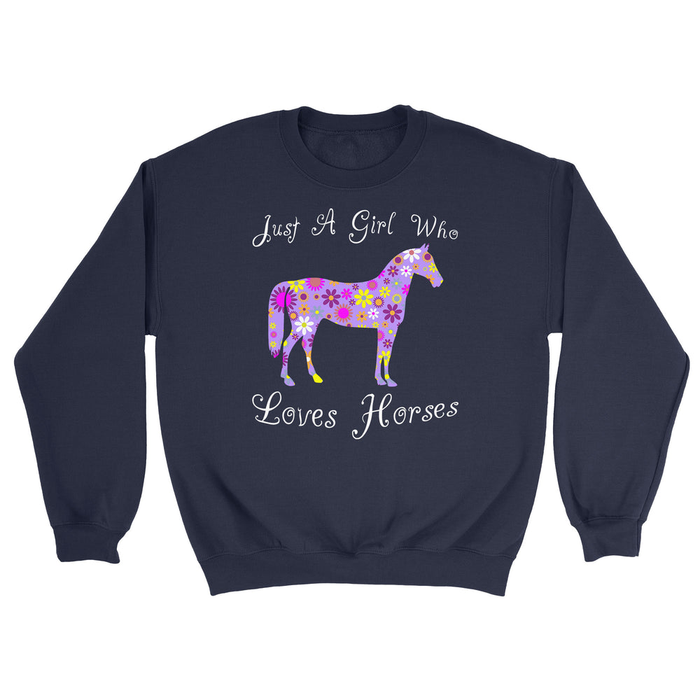 Cute Horse Lover Sweatshirt For Girls