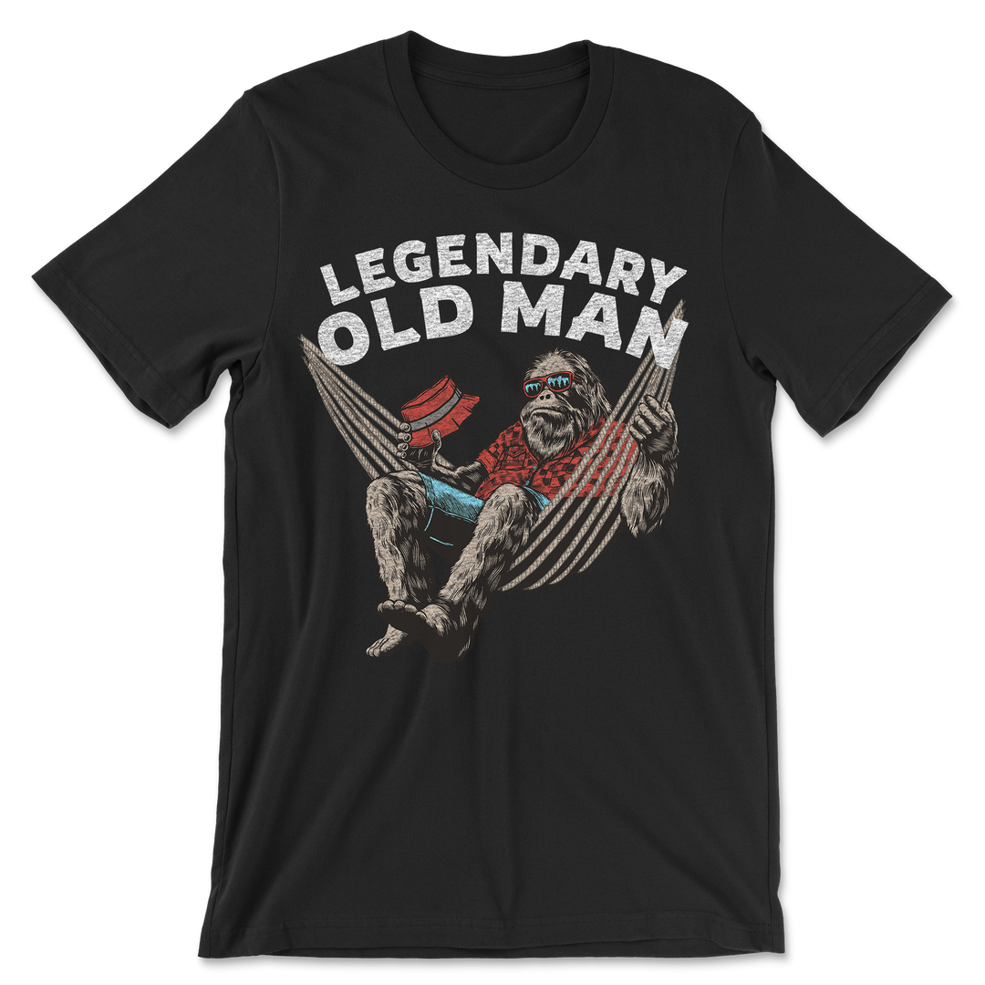 Funny Legendary Old Man Bigfoot Shirt
