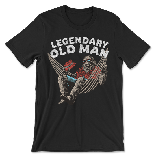 Funny Legendary Old Man Bigfoot Shirt