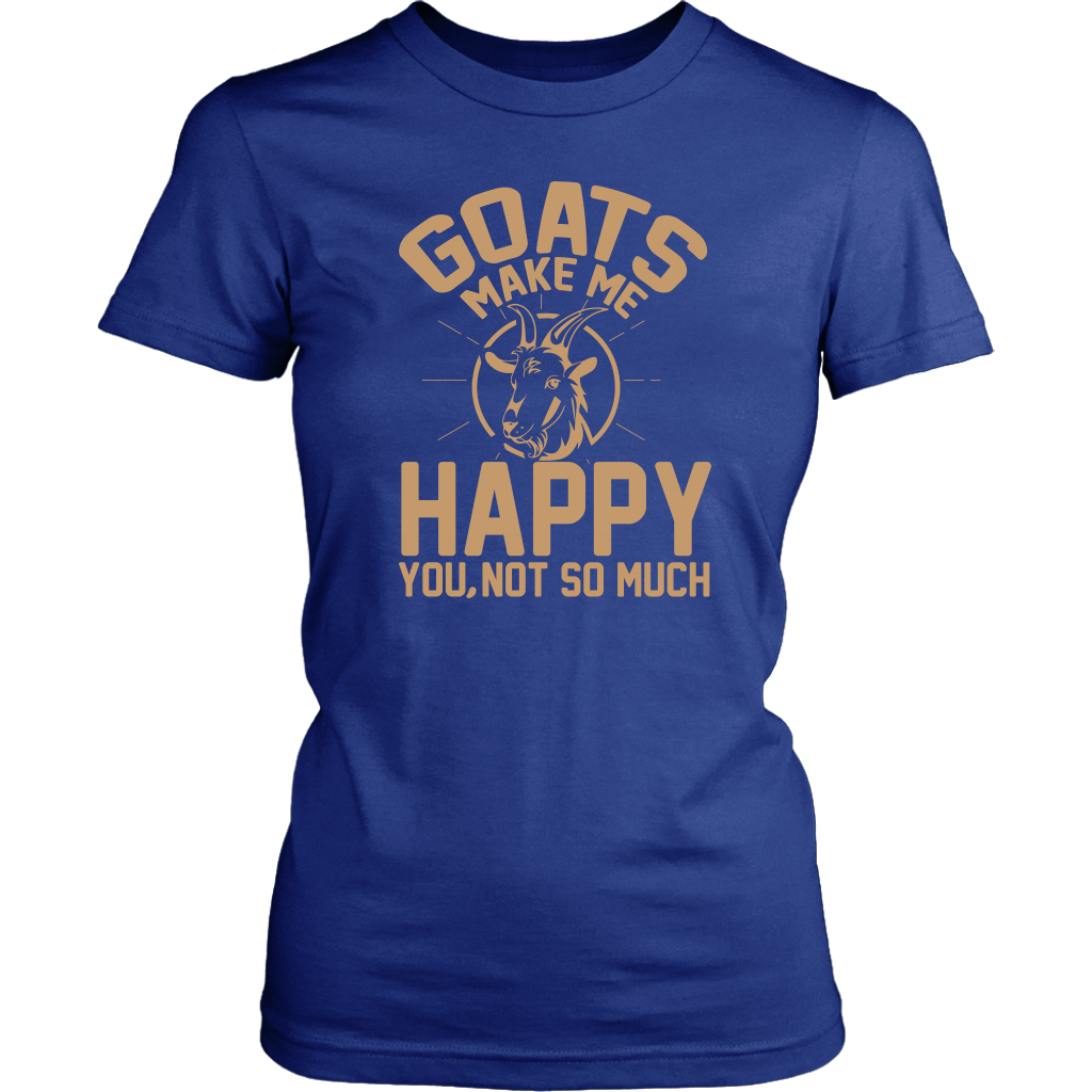 Goats Make Me Happy Shirt - District Womens and Mens