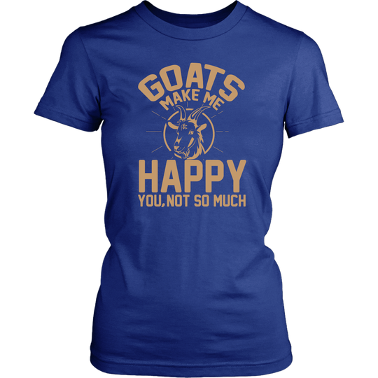 Goats Make Me Happy Shirt - District Womens and Mens