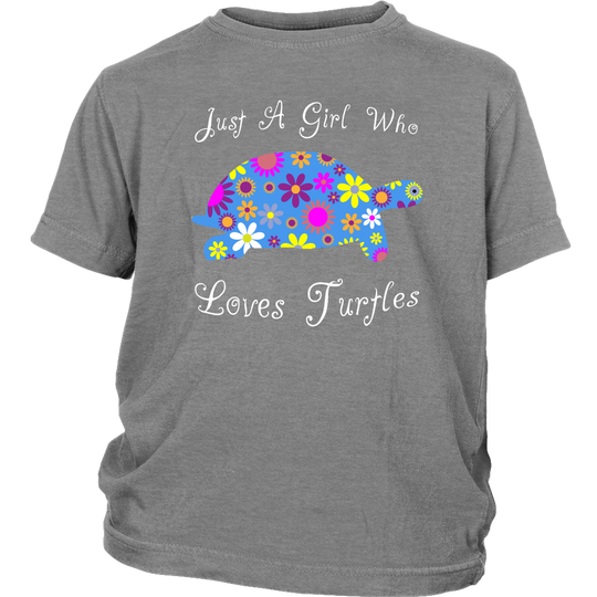 Just A Girl Who Loves Turtles Shirt - Grey