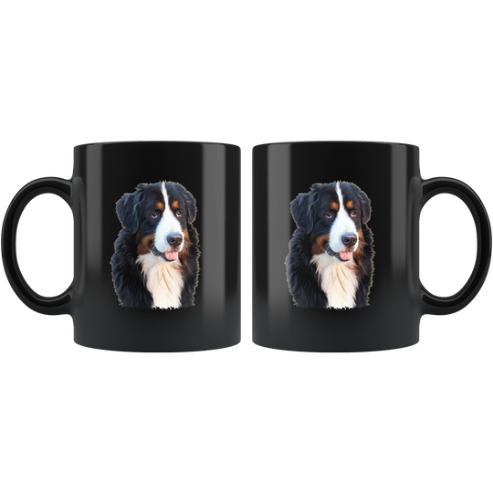 Bernese Mountain Dog Mug - Black 11 oz.
