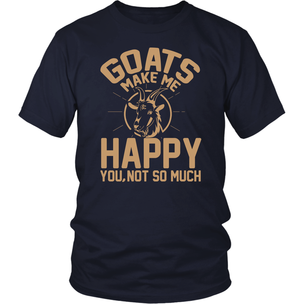 Goats Make Me Happy Shirt - District Womens and Mens