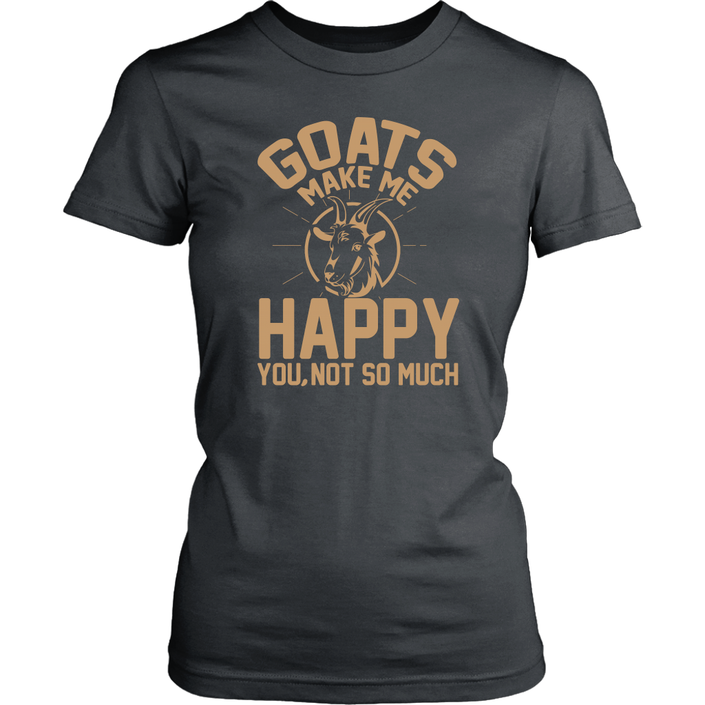 Goats Make Me Happy Shirt - District Womens and Mens