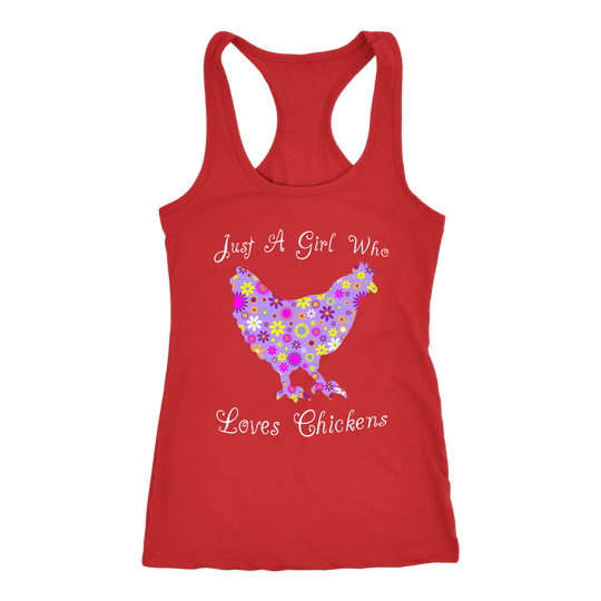 Girl Who Loves Chickens - Tank Top