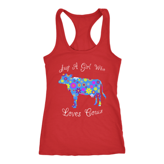 Just A Girl Who Loves Cows Tank Top