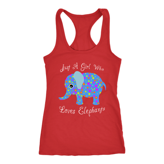 Girl Who Loves Elephants - Tank Top