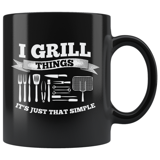 Grilling Mug - Black 11 oz.