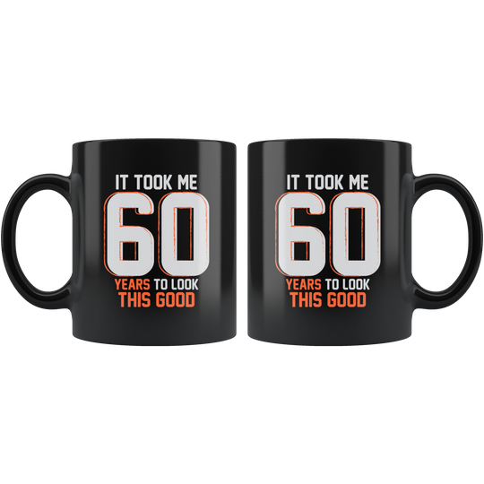 60th Birthday Mug - Black 11 oz.