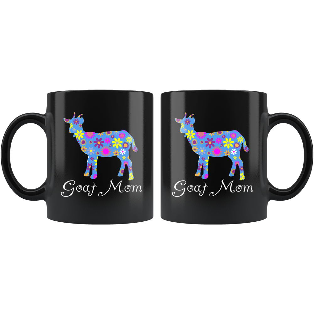 Goat Mom Mug - Black 11 oz.