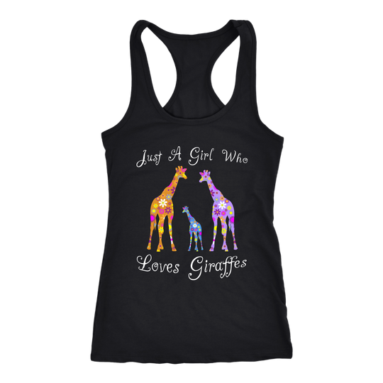 Just A Girl Who Loves Giraffes Tank Top