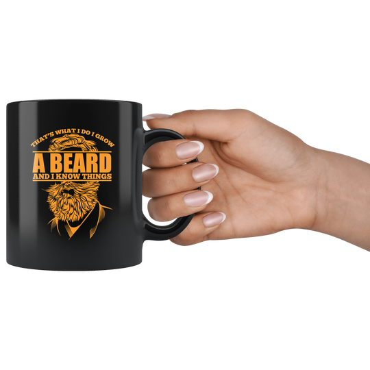 Beard Mug - Black 11 oz.
