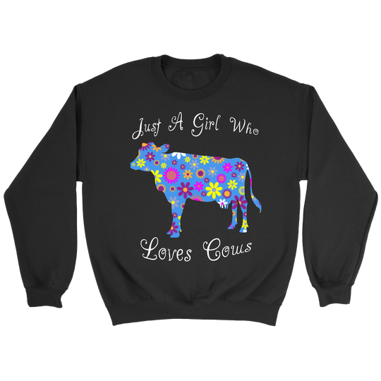 Girl Loves Cow SWEATSHIRT