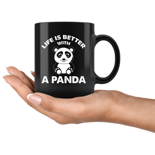 Panda Lover Mug - Black 11 oz.