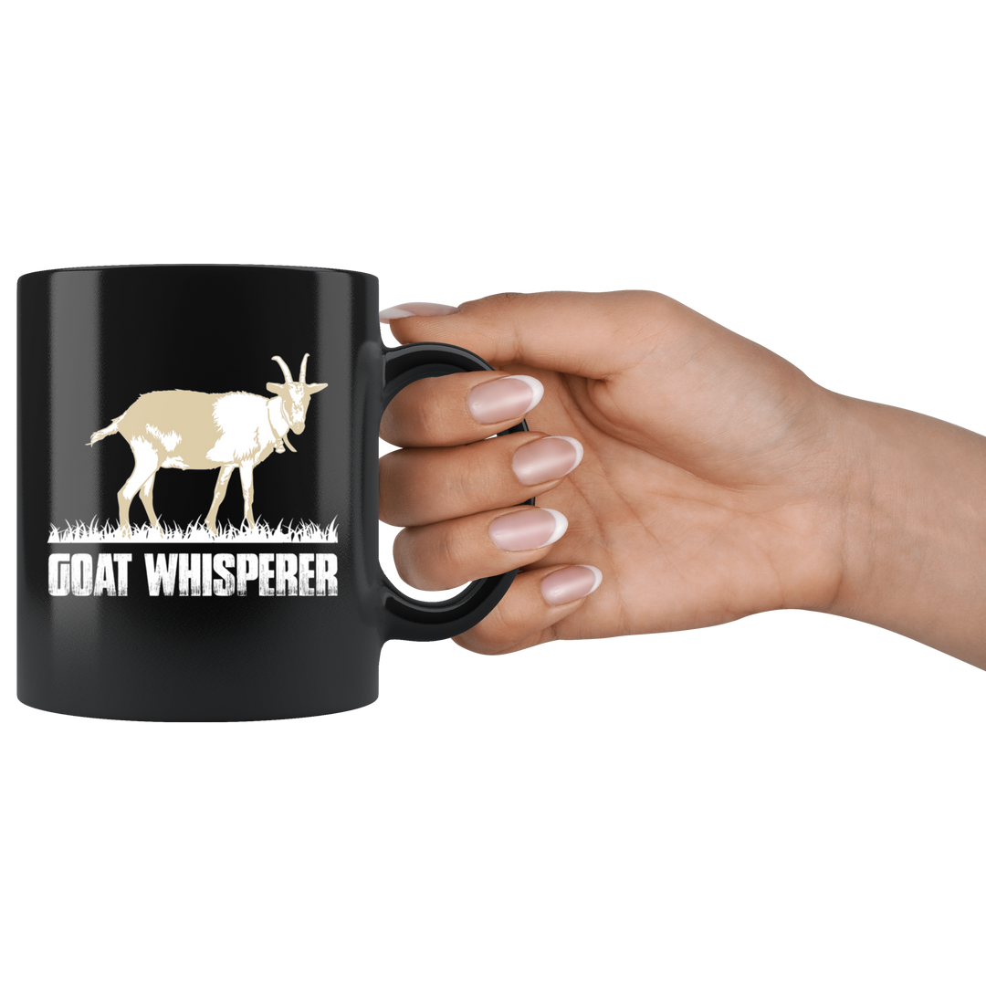Goat Whisperer Coffee Mug - Black 11 oz.