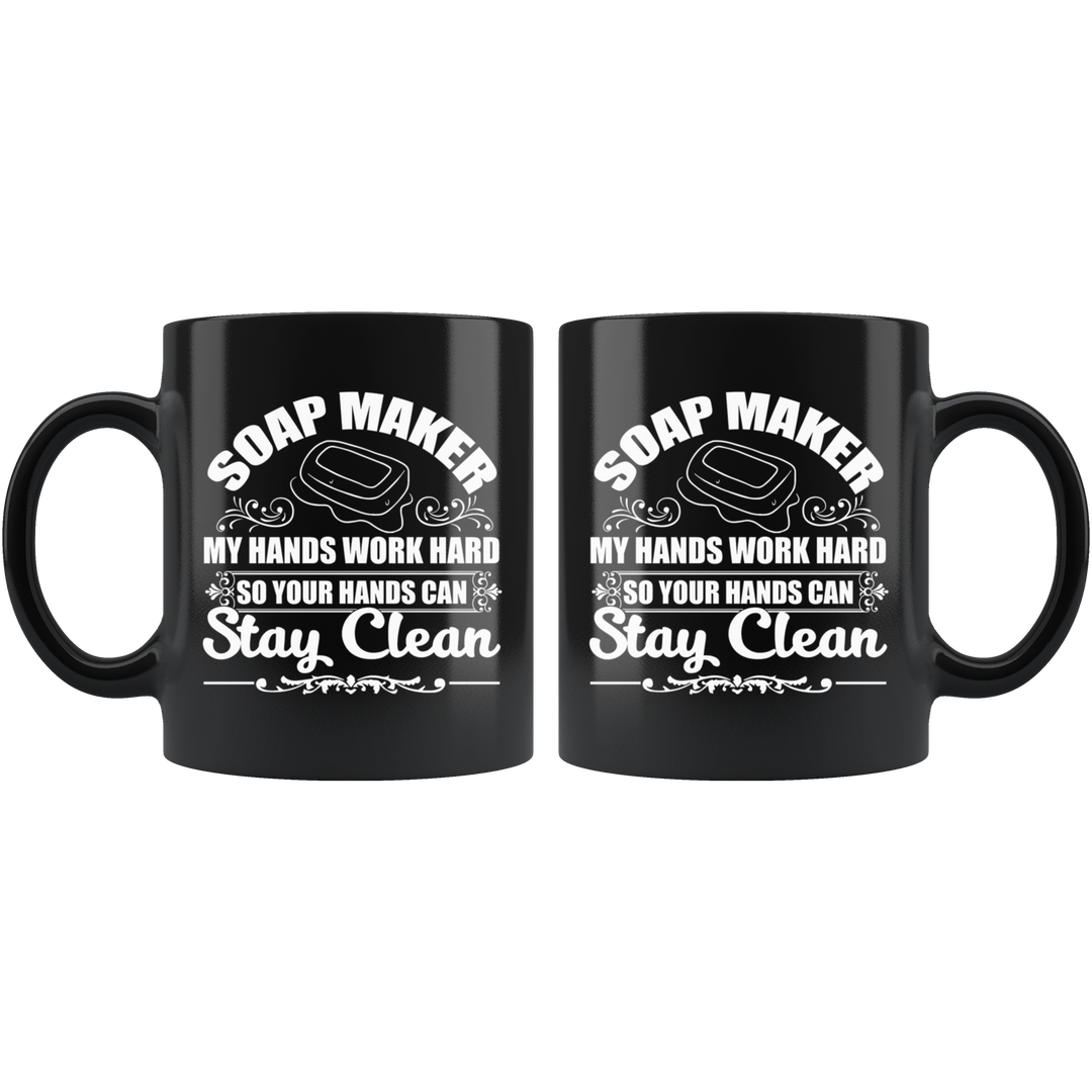 Soap Maker Mug - Black 11 oz.