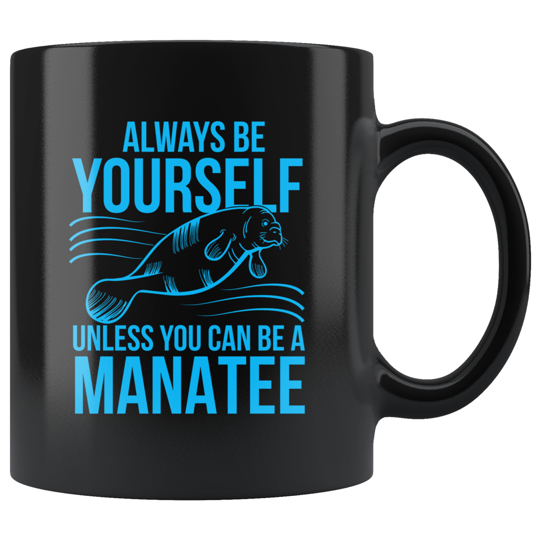 Manatee Mug - Black 11 oz.