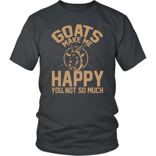 Goats Make Me Happy Shirt - District Womens and Mens