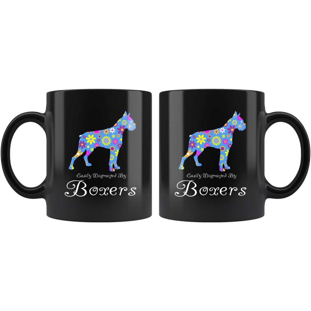 Distracted By Boxers Mug - Black 11 oz.