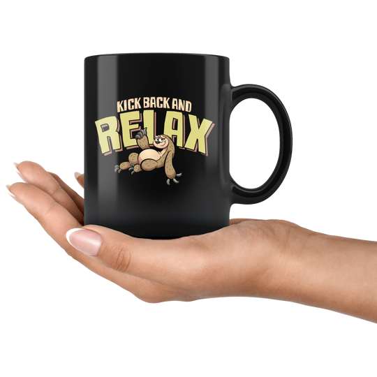 Sloth Lover Relax Mug - Black 11 oz.