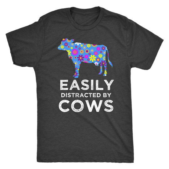 Easily Distracted By Cows Shirt - Unisex Shirt