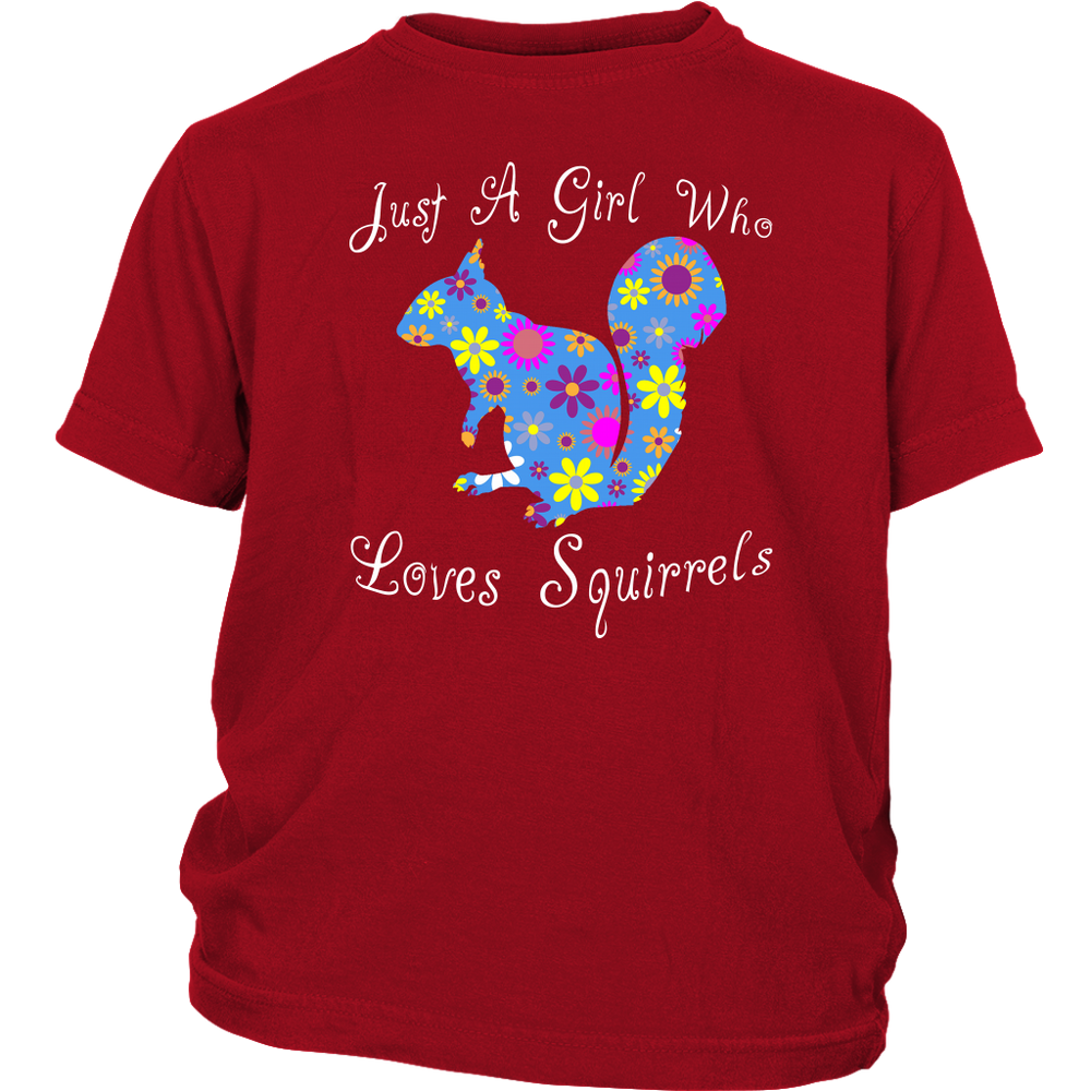 Just A Girl Who Loves Squirrels Shirt - Red