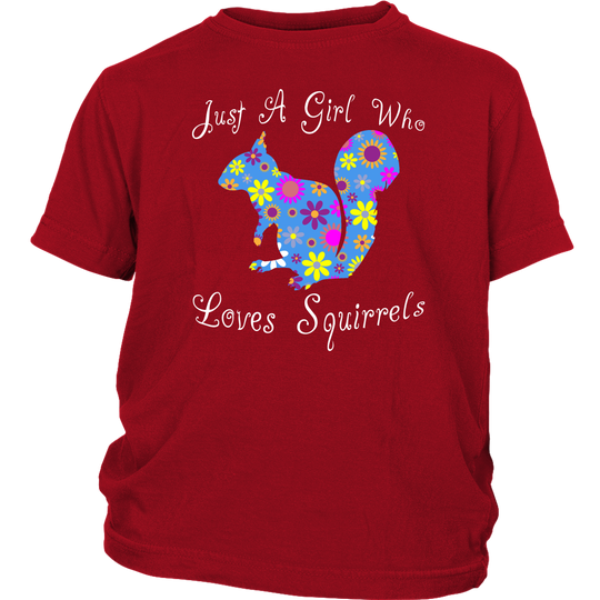 Just A Girl Who Loves Squirrels Shirt - Red