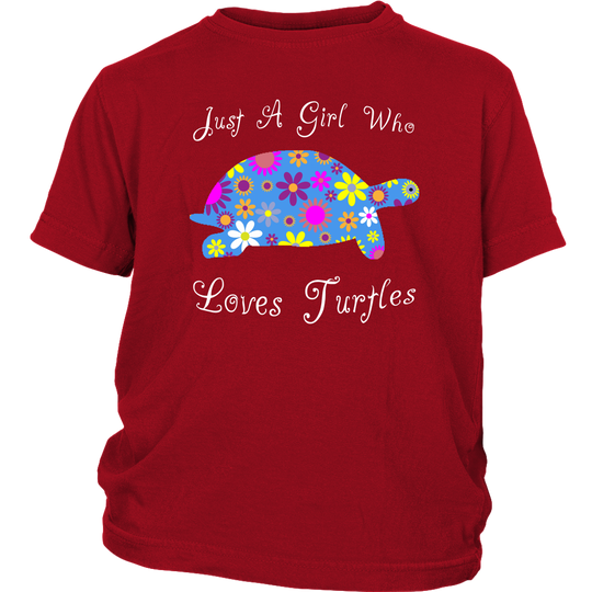 Just A Girl Who Loves Turtles Shirt - Red