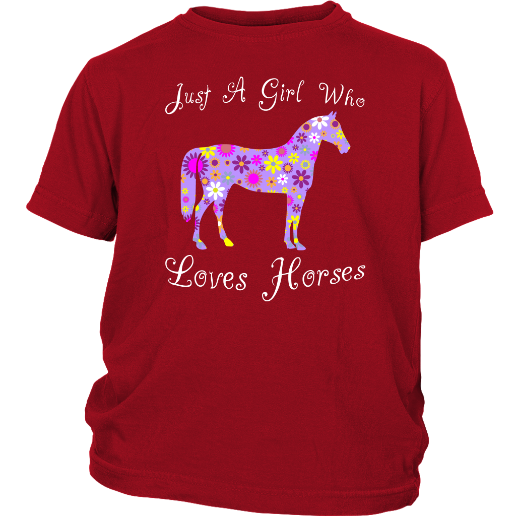 Just A Girl Who Loves Horses Shirt - Red