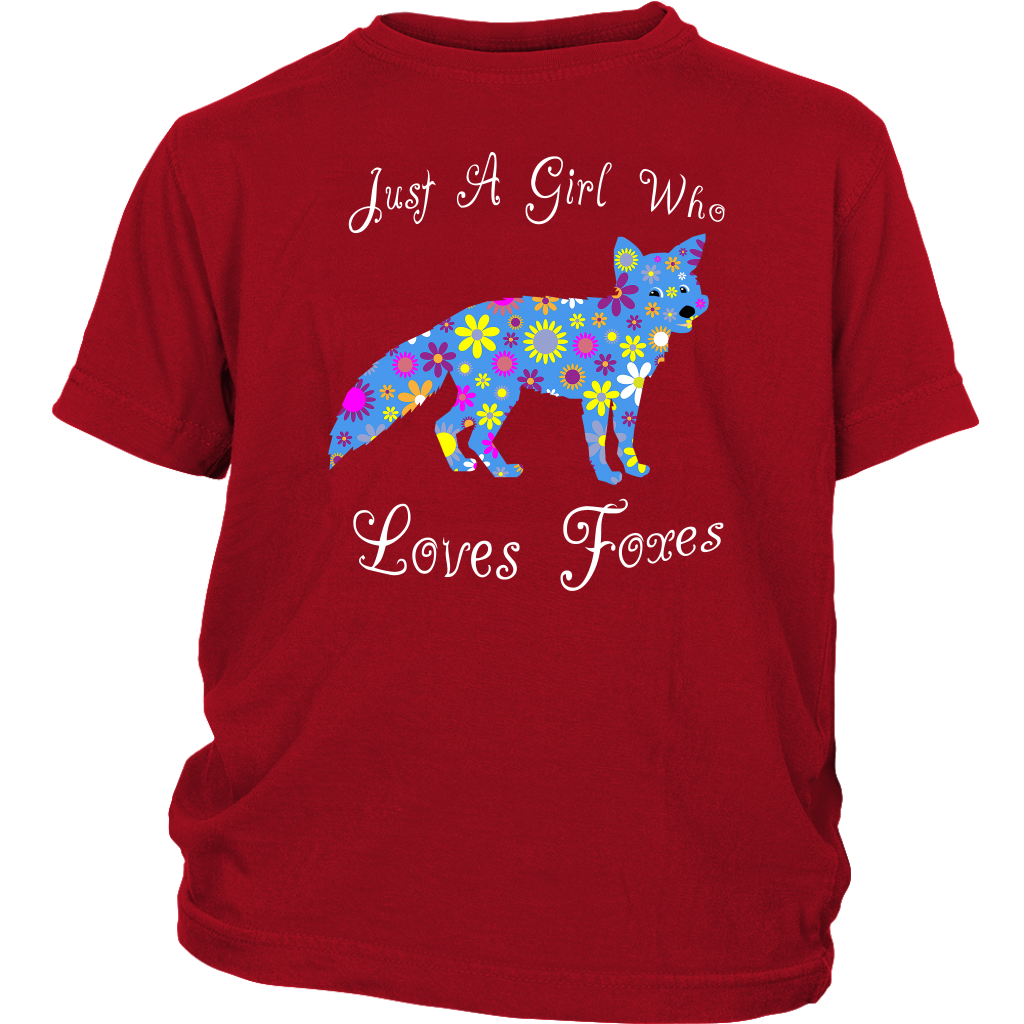 Just A Girl Who Loves Foxes  Shirt - Red