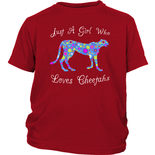 Just A Girl Who Loves Cheetahs Shirt - Red