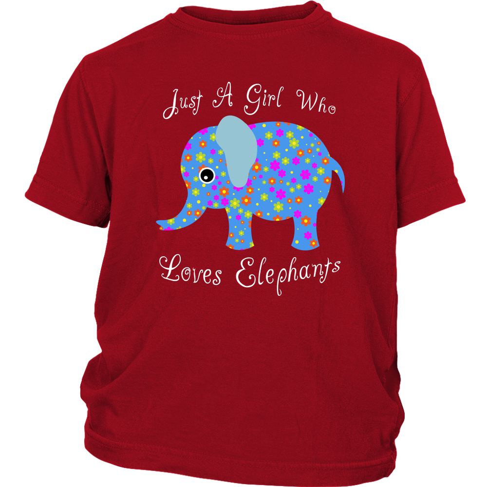 Just A Girl Who Loves Elephants Shirt - Red