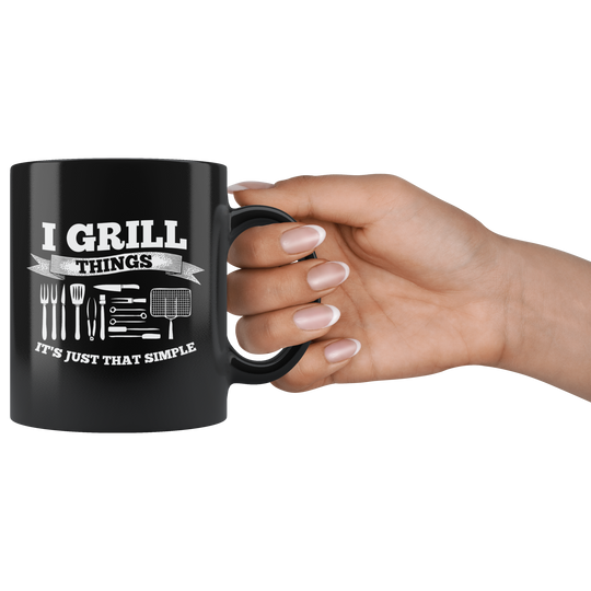 Grilling Mug - Black 11 oz.