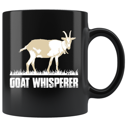 Goat Whisperer Coffee Mug - Black 11 oz.