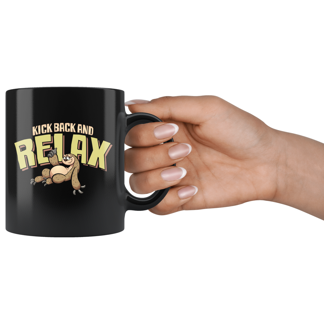 Sloth Lover Relax Mug - Black 11 oz.